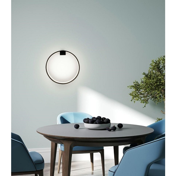 Lampa ścienna CIRCLE WALL czarna - Moosee